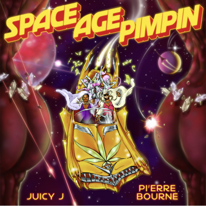 Space Age Pimpin by Juicy J and Pi'erre Bourne - Artwork